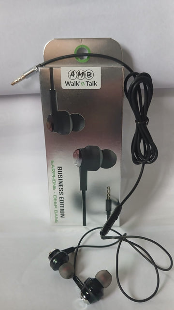AMB Walk'n Talk Business Edition Deep Base Earphones