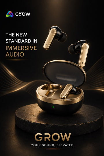 Grow ANC+ENC Wireless Earbuds – Bluetooth 5.4